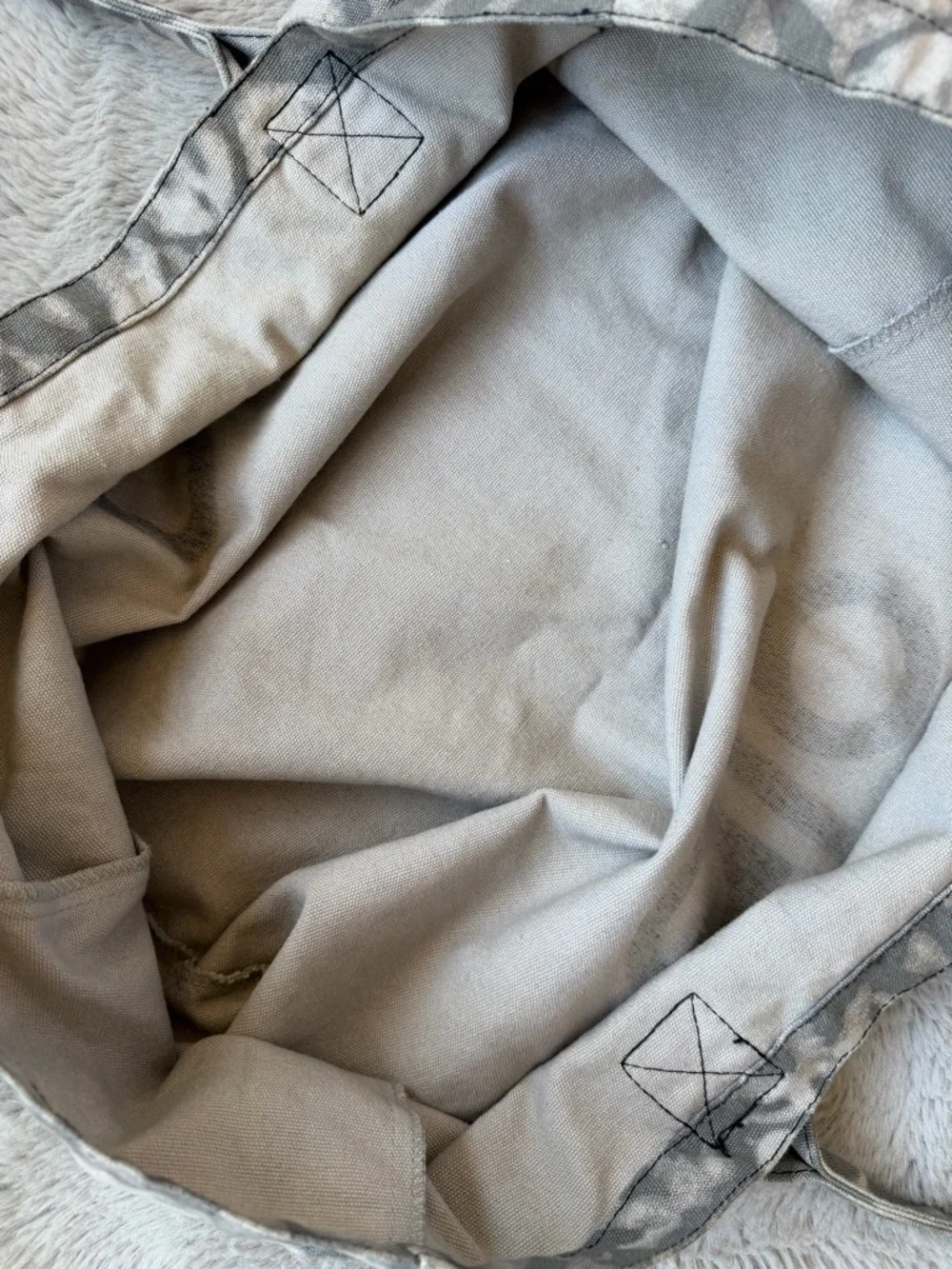 ALO Yoga Gray Tie-Dye Canvas Tote‎ Bag